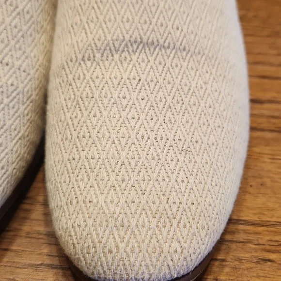 Clarks Pure Tone Natural Canvas Loafers Size 8.5 - Picture 5 of 9